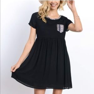 New  Doe & Rae black  dress